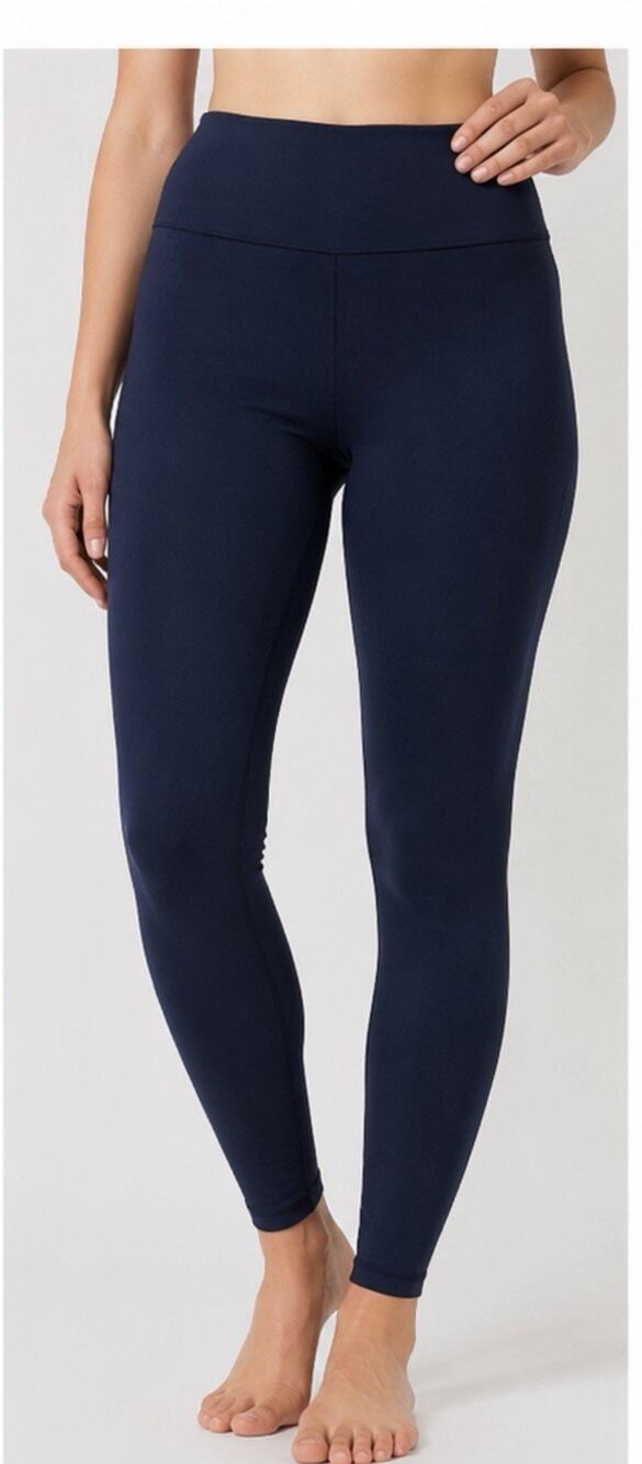 M&S Collection Women’s Leggings Size 18 Navy Blue Stretch Pull On Pants